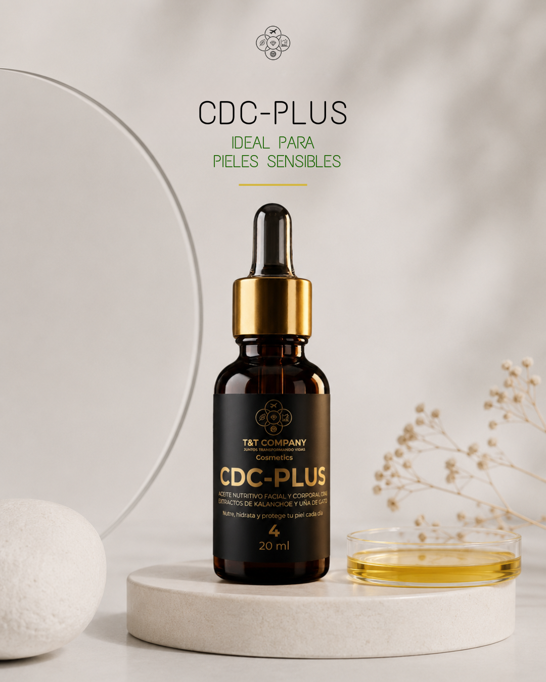CDC-PLUS, PARA PIELES SENSIBLES,30ml